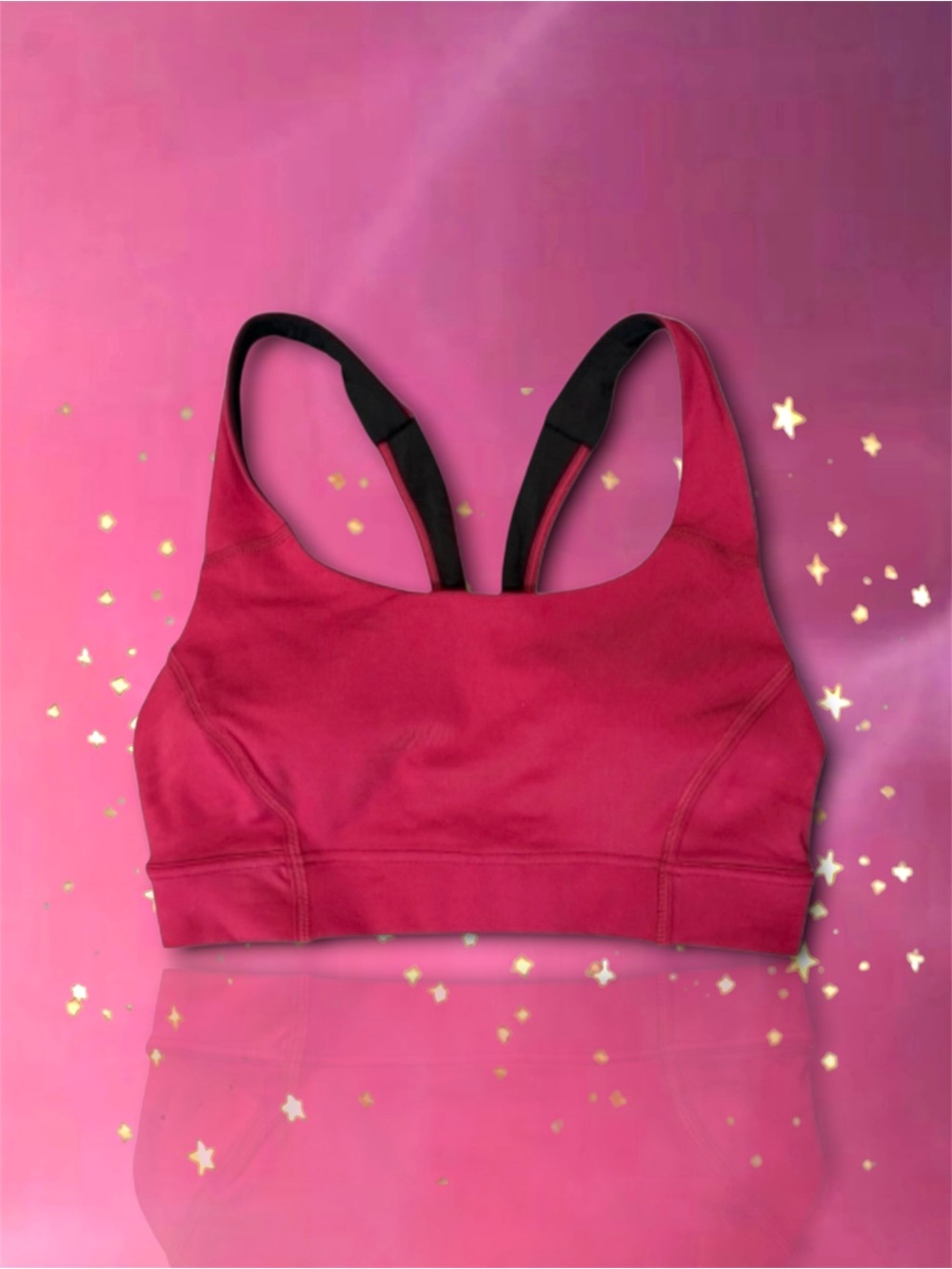🆕🍋LULULEMON Power Through Sports Bra • Color: Ruby Red • Size 6 (B/C Cup) • NWOT